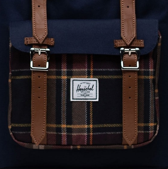 🎒HERSCHEL SUPPLY CO LITTLE AMERICAN PEACOAT PLAID BACKPACK - Picture 6 of 10